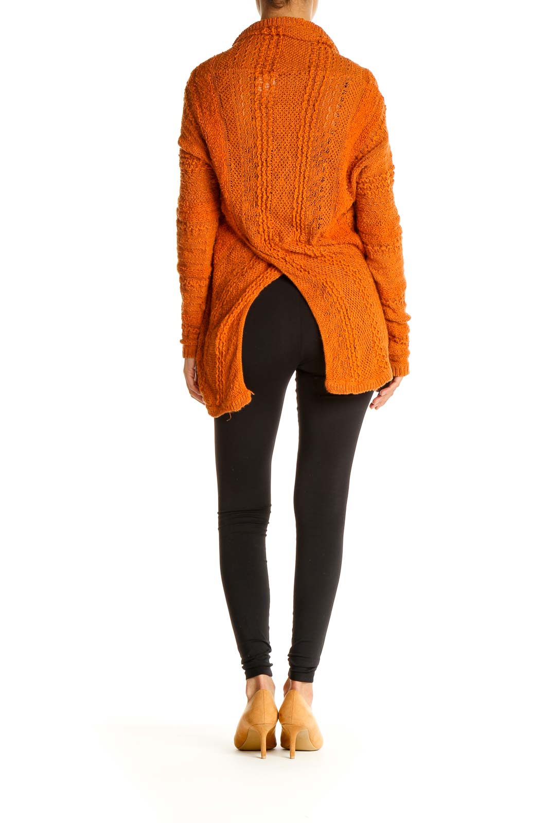 Orange All Day Wear Cardigan