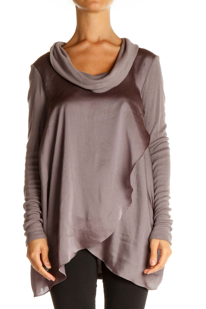 Gray Solid Classic T-Shirt