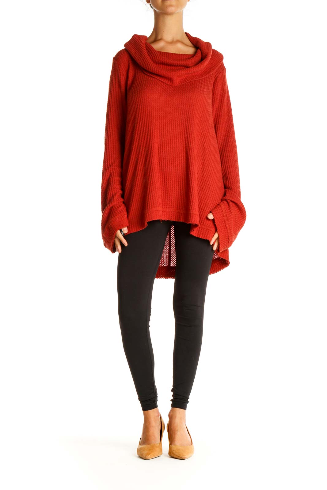 Red Solid Classic Sweater