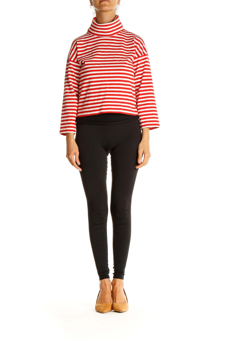 Red Striped Sweatshirt