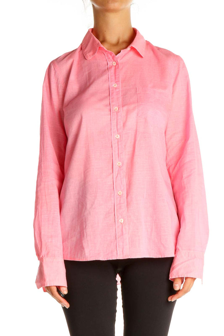 Pink Solid Formal Shirt