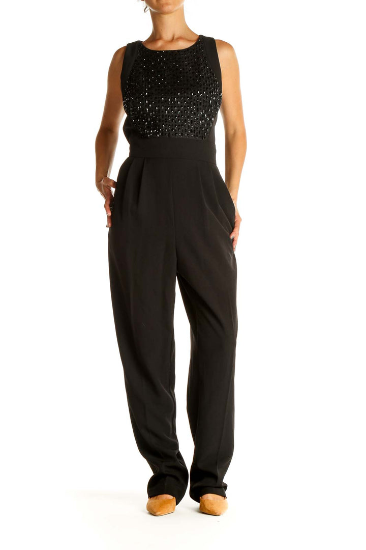 Black Sequin Jumpsuit