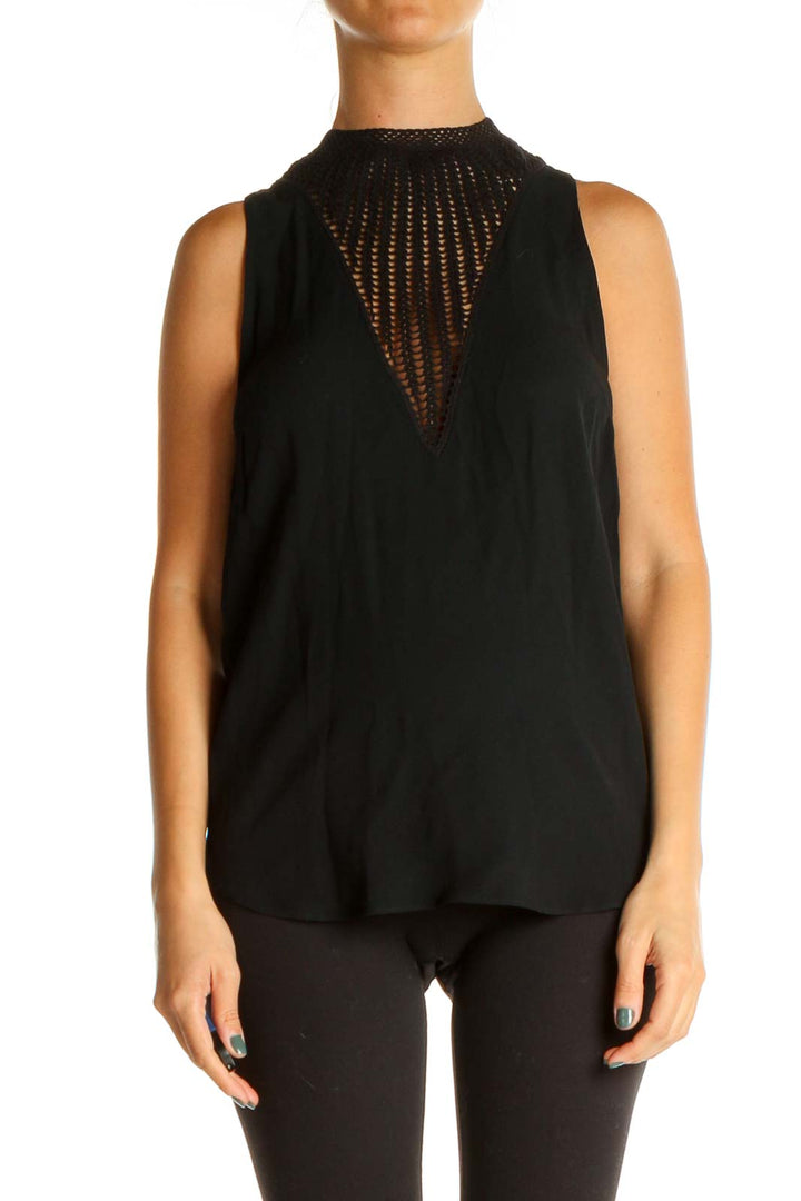 Black Solid Blouse