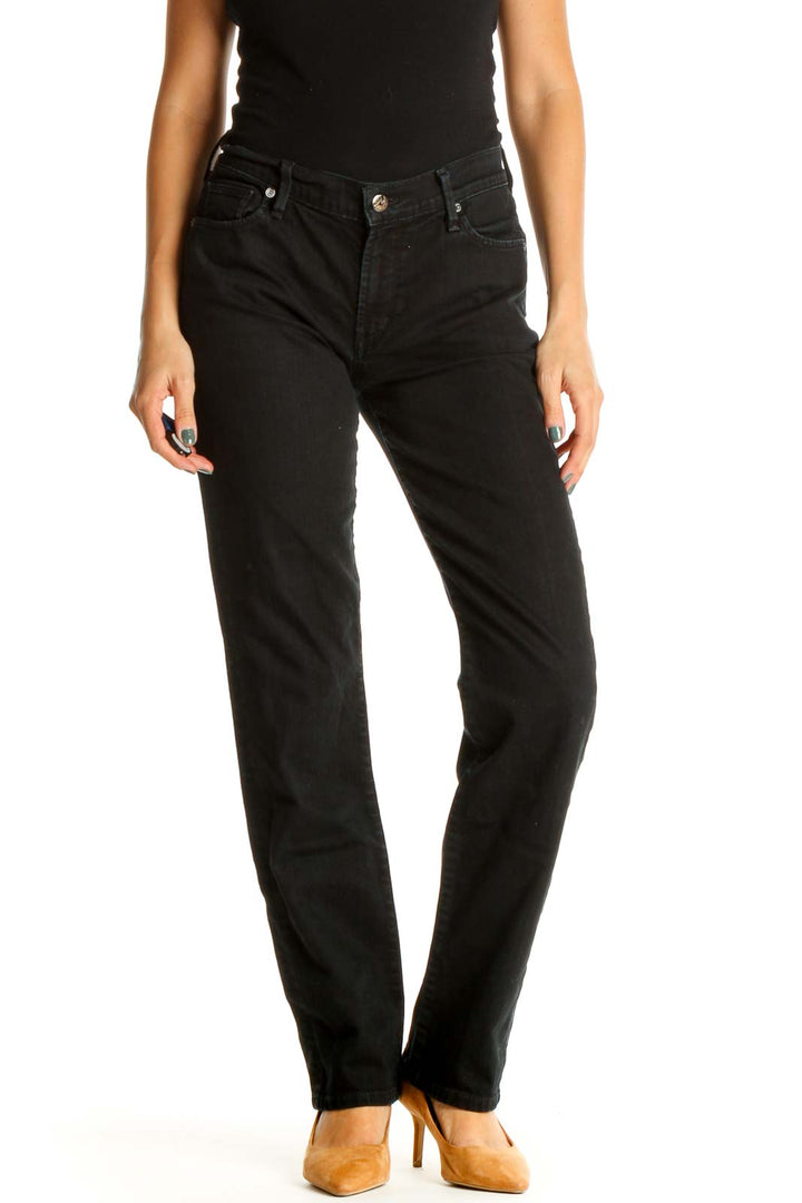 Black Straight Leg Jeans