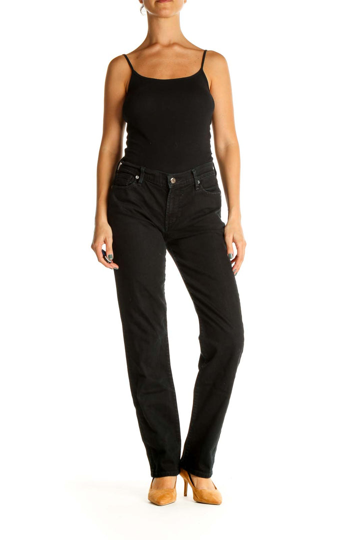 Black Straight Leg Jeans