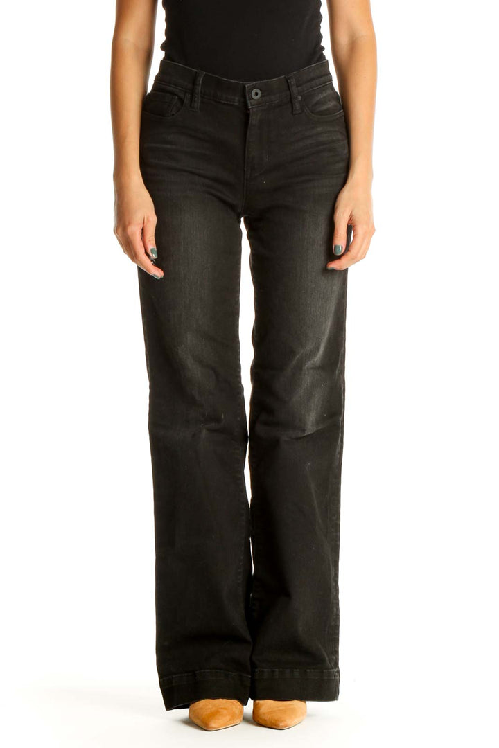 Black Straight Leg Jeans