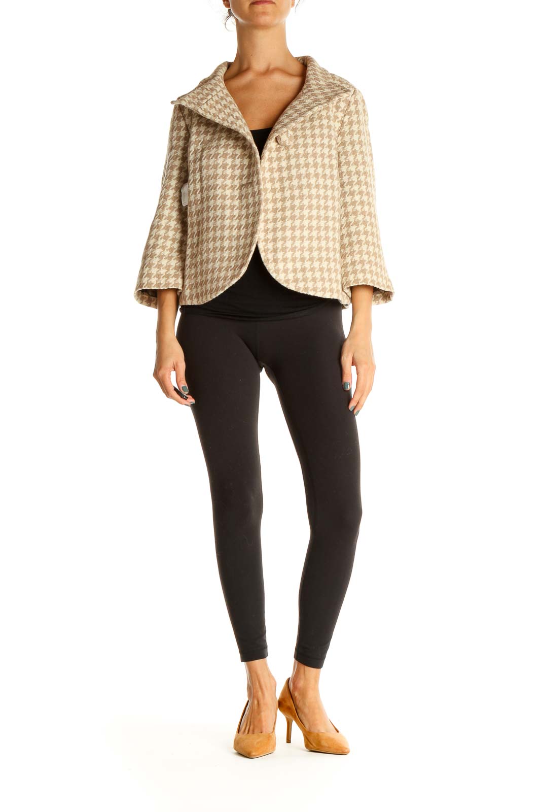 Brown Houndstooth Jacket