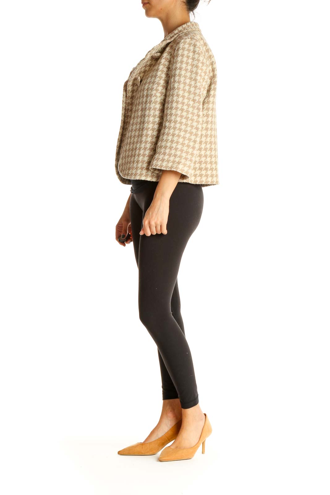 Brown Houndstooth Jacket