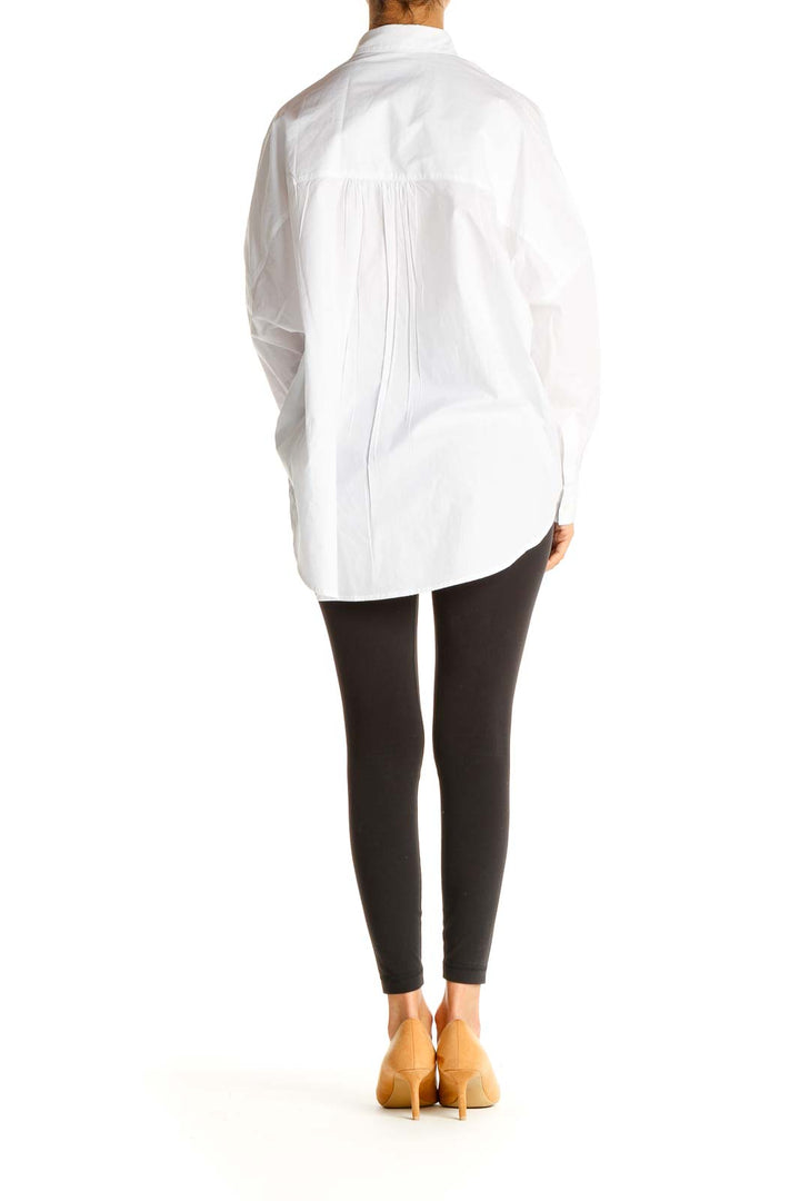 White Solid Formal Shirt