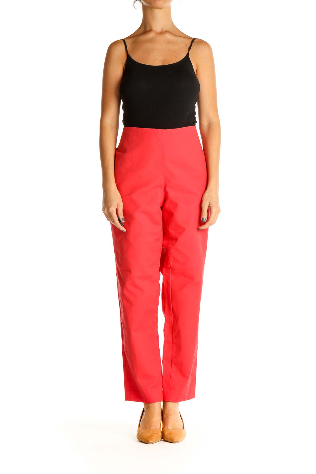 Red Classic Trousers