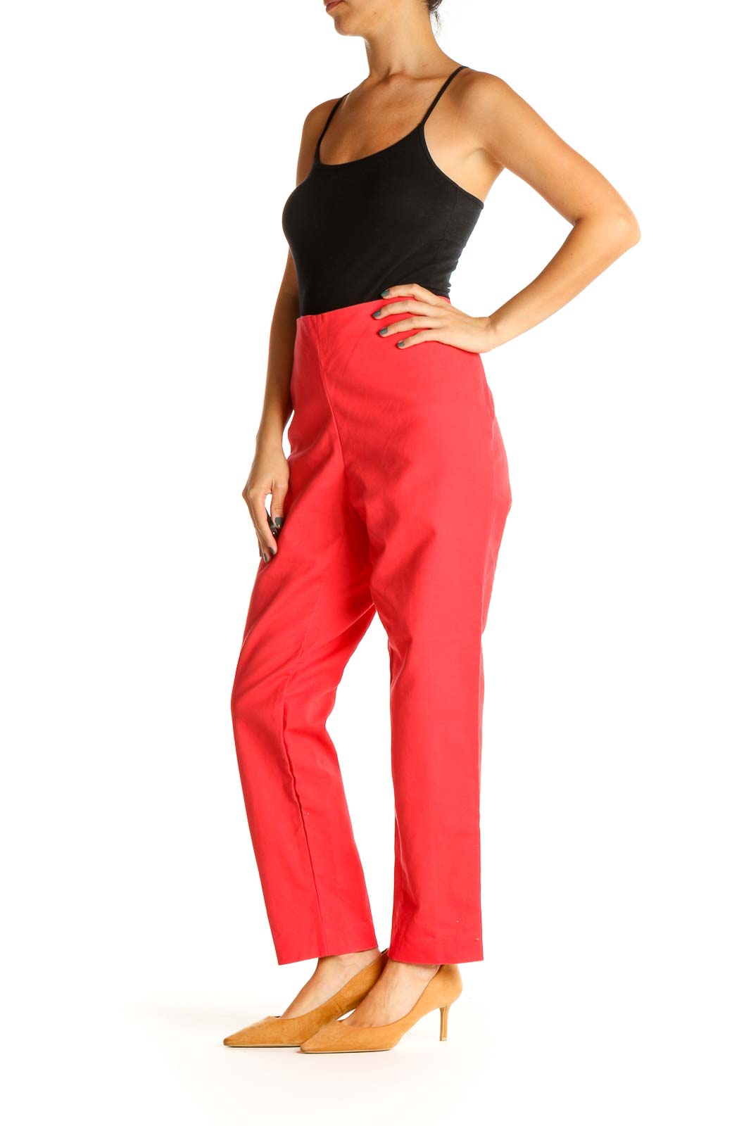 Red Classic Trousers