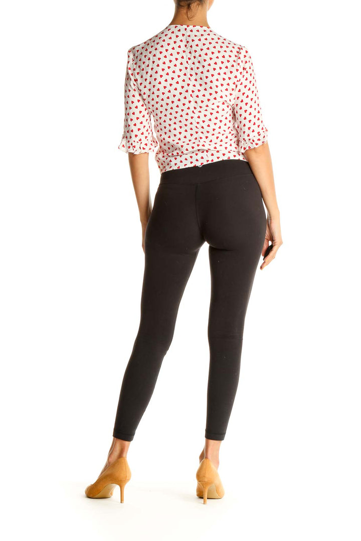 Red Heart Polka Dot All Day Wear Shirt