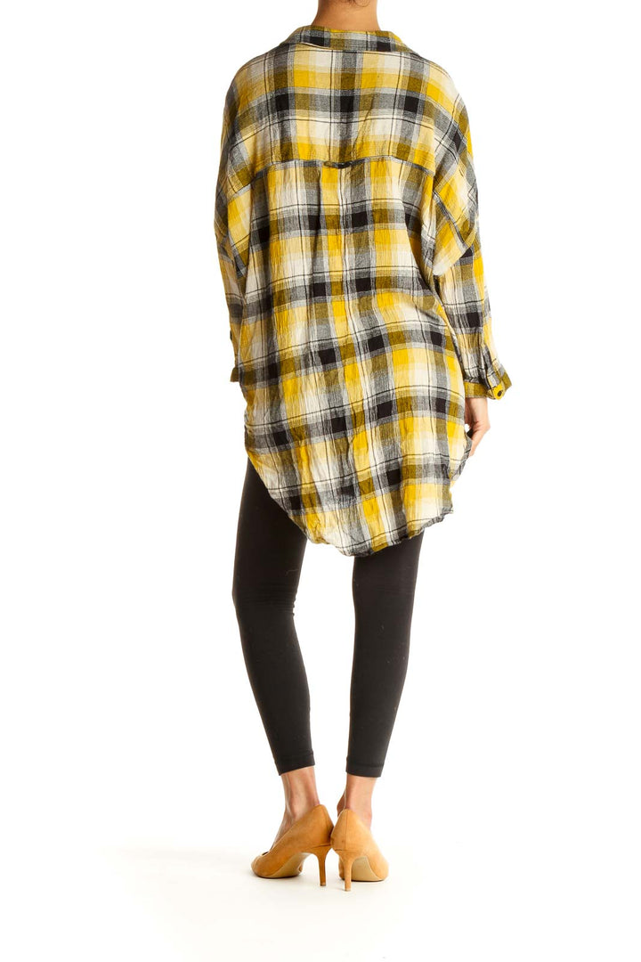 Yellow Checkered All Day Wear Shirt