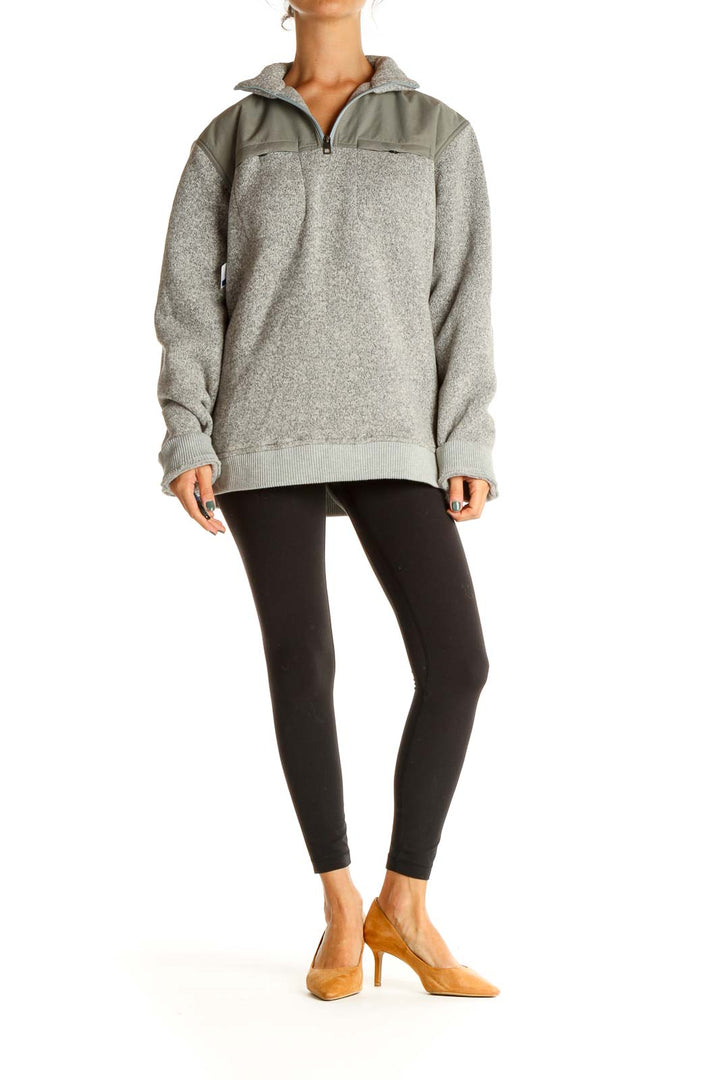 Gray Activewear Sweatshirt