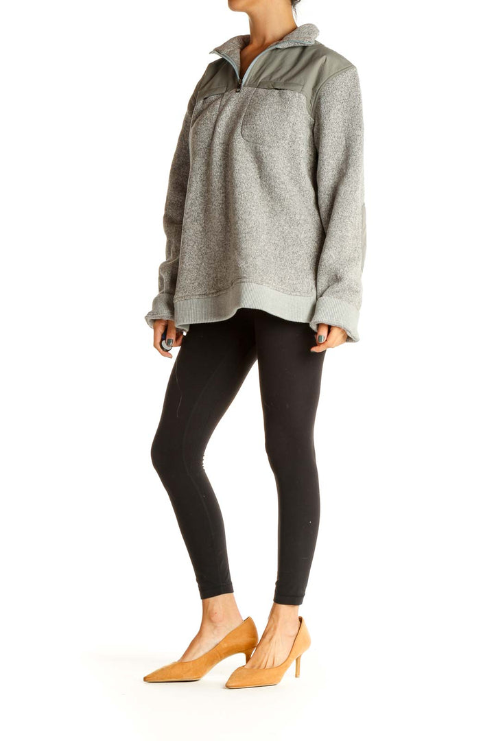 Gray Activewear Sweatshirt