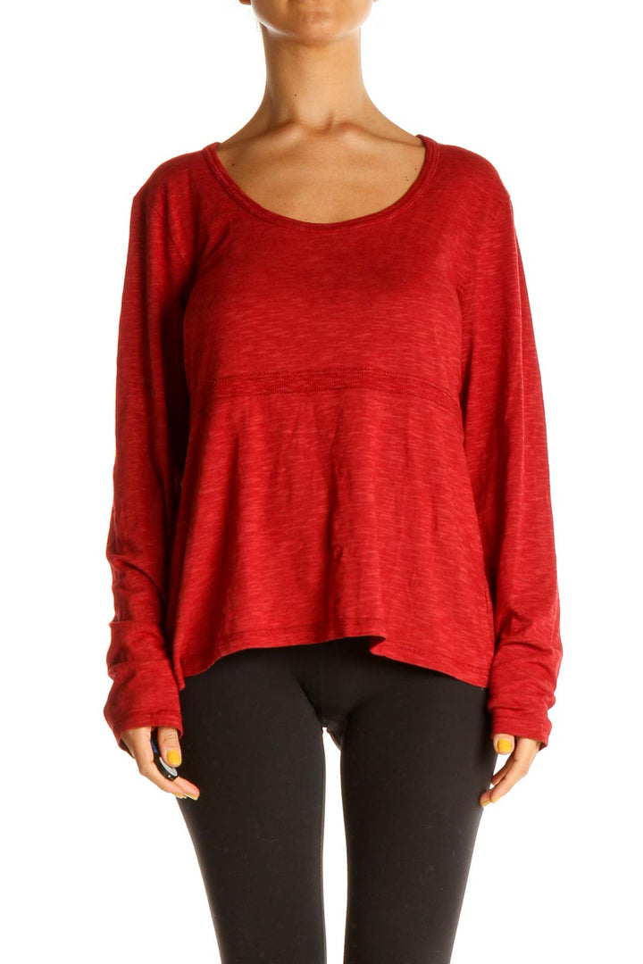 Red All Day Wear Top