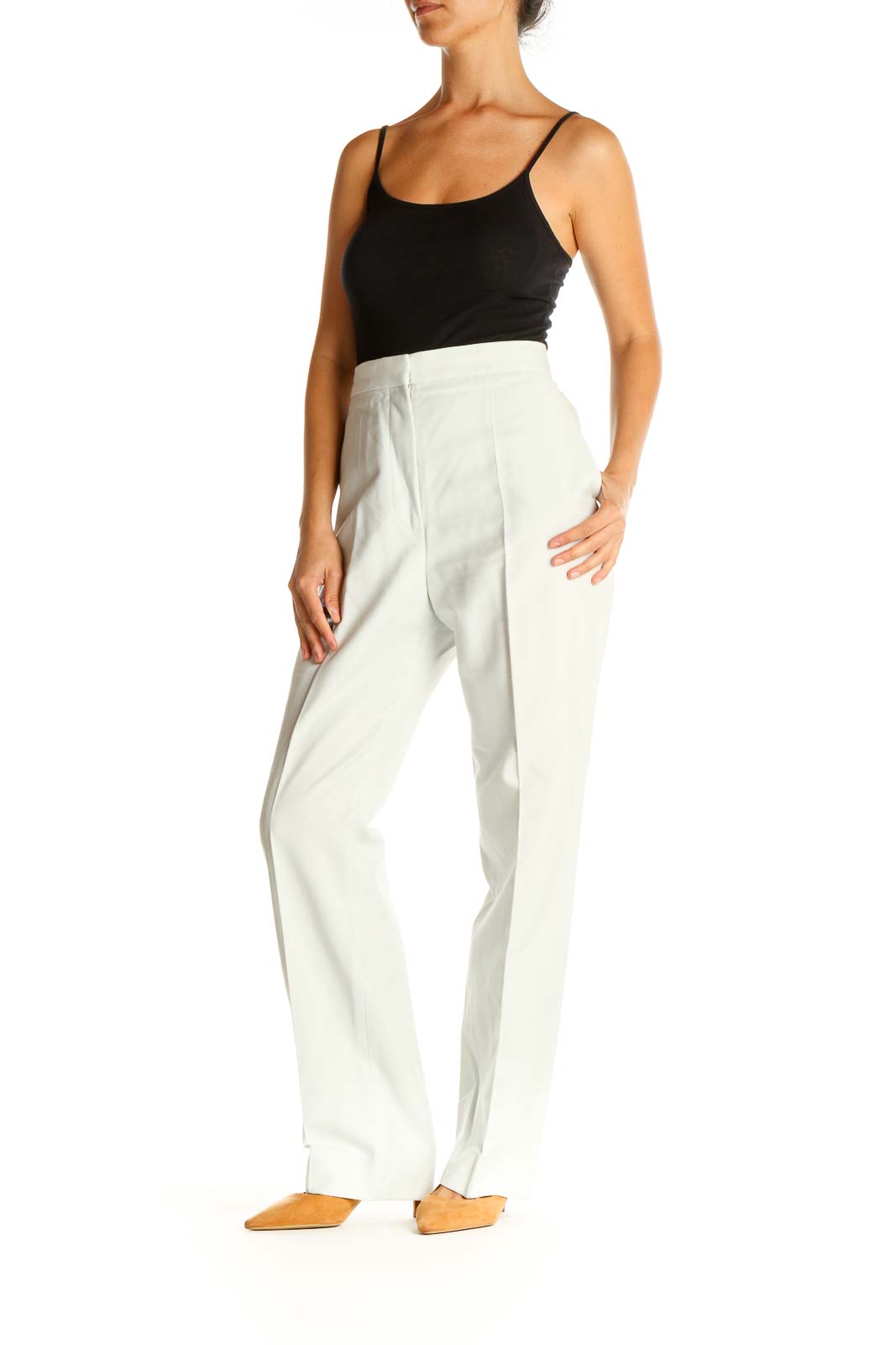 White Classic Trousers