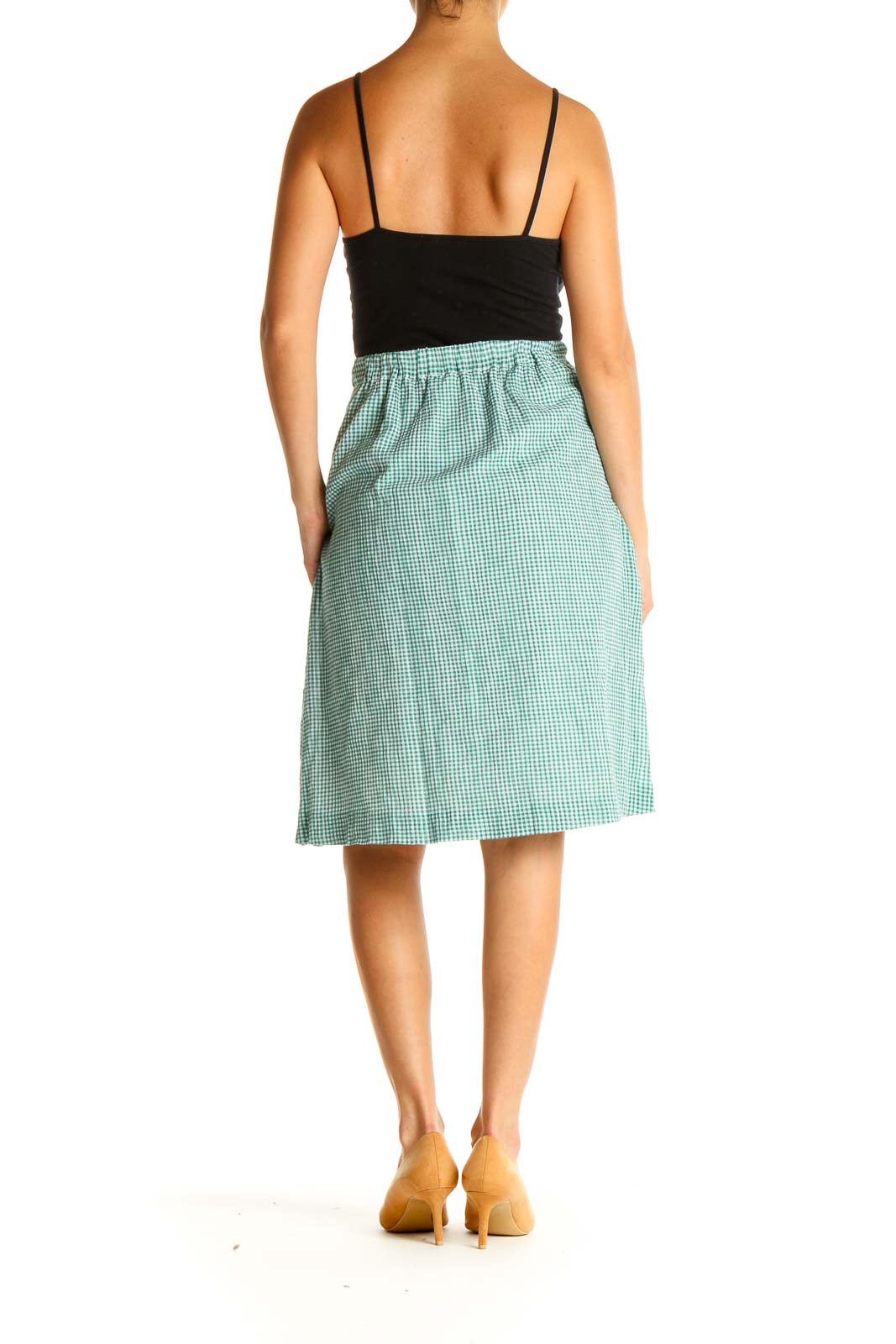 Green Brunch A-Line Skirt