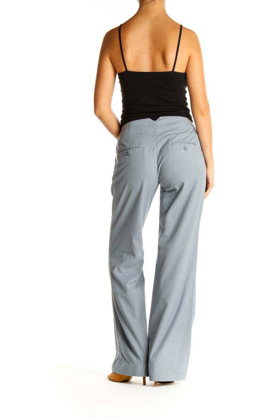 Gray Casual Trousers