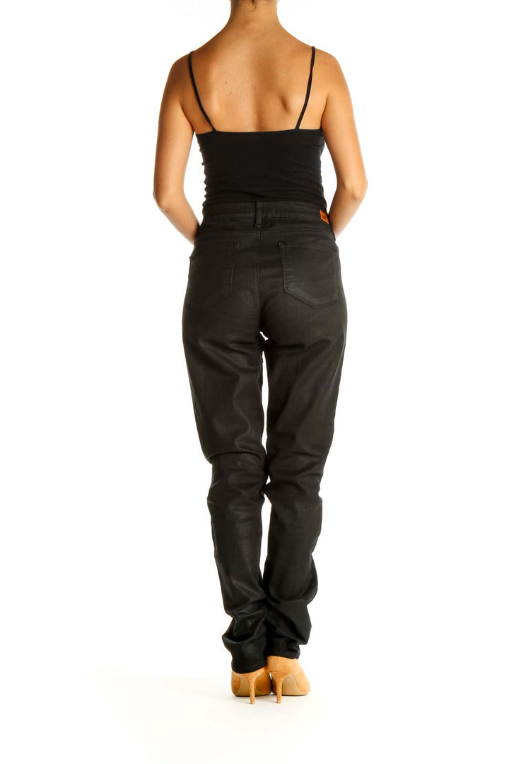 Black Straight Leg Jeans