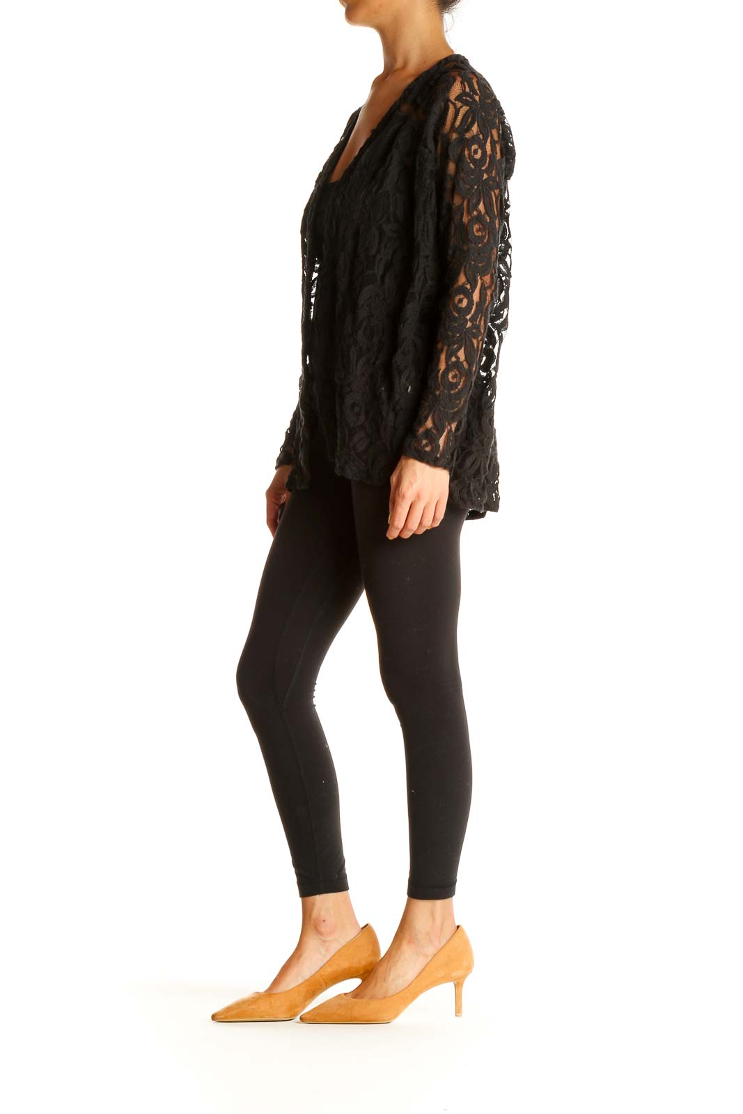 Black Lace Cardigan