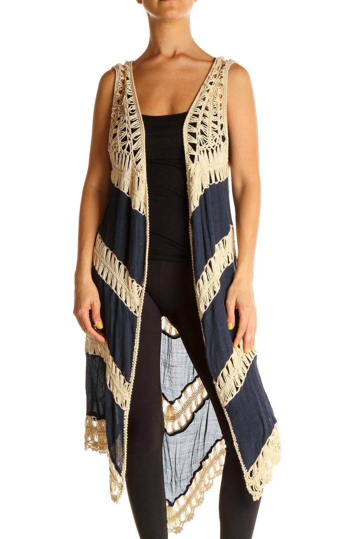 Blue Bohemian Vest