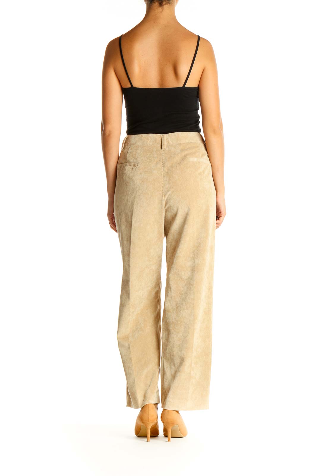 Beige Casual Trousers