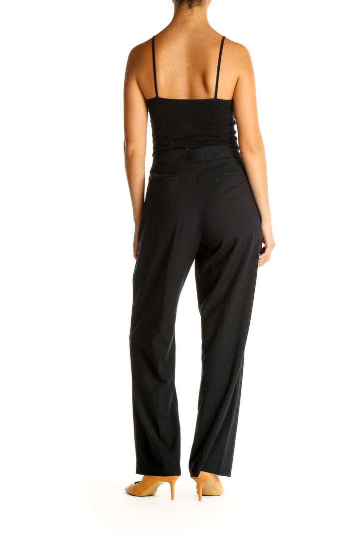 Black Solid All Day Wear Trousers