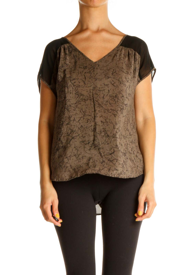 Brown All Day Wear Blouse