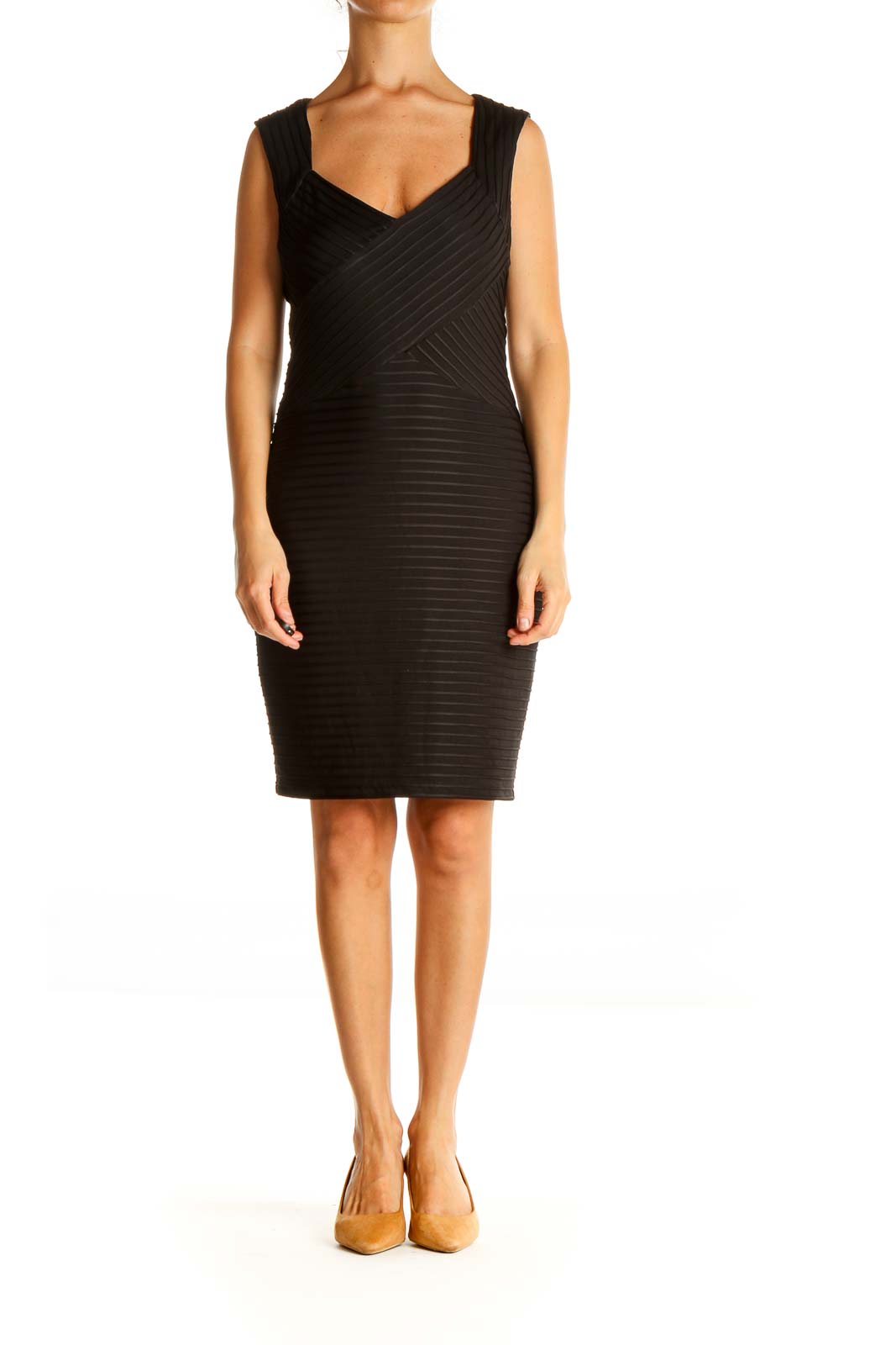 Black Work Sheath Dress