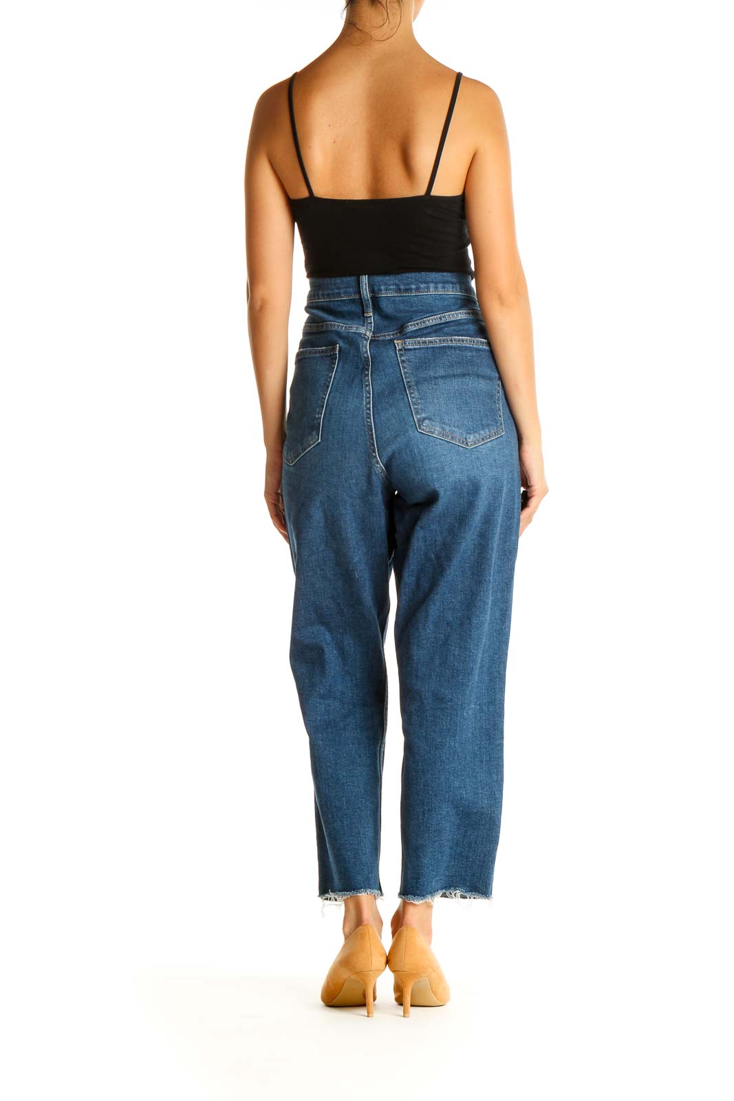 Blue Straight Leg Jeans