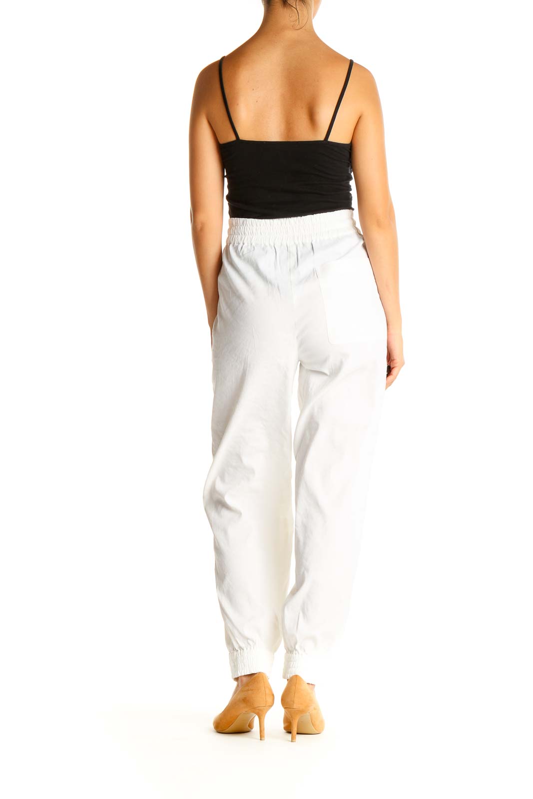 White Casual Pants