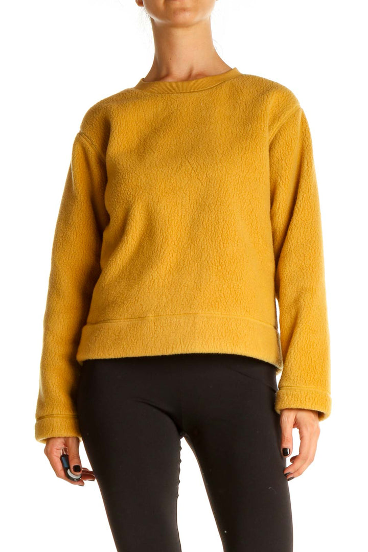 Yellow Casual Sweater