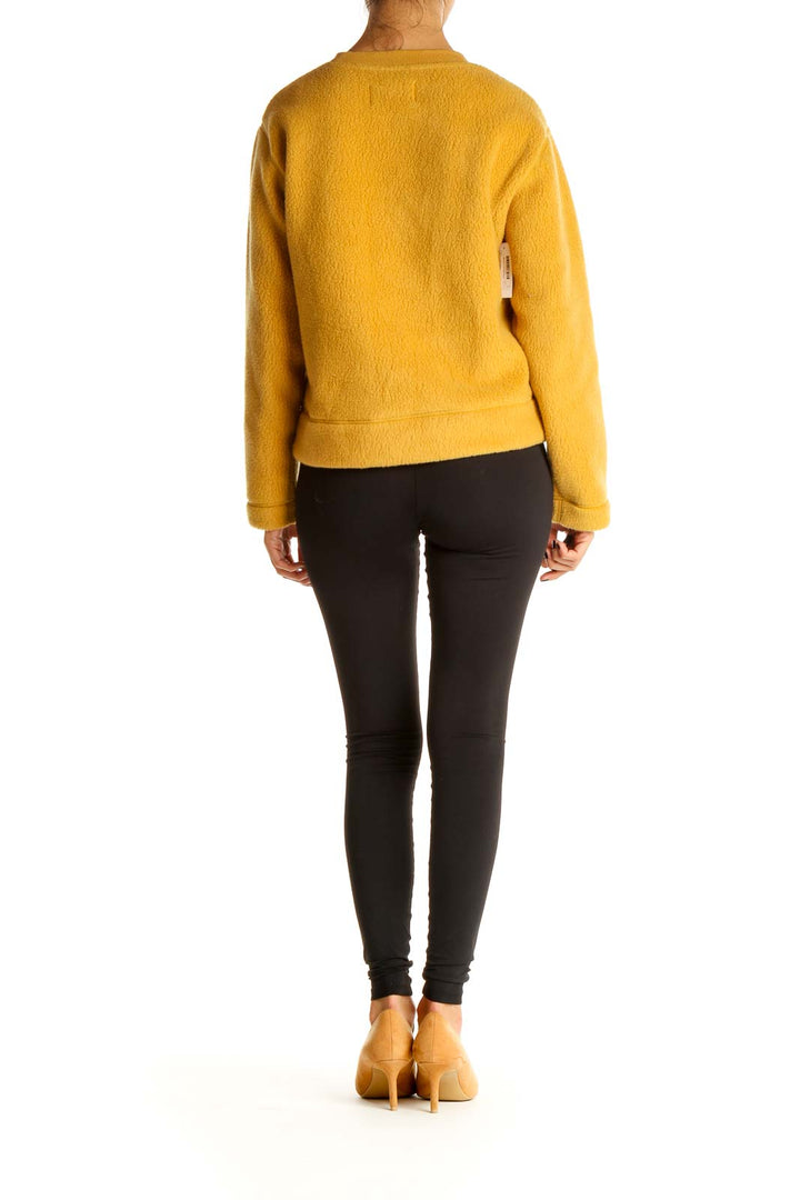 Yellow Casual Sweater