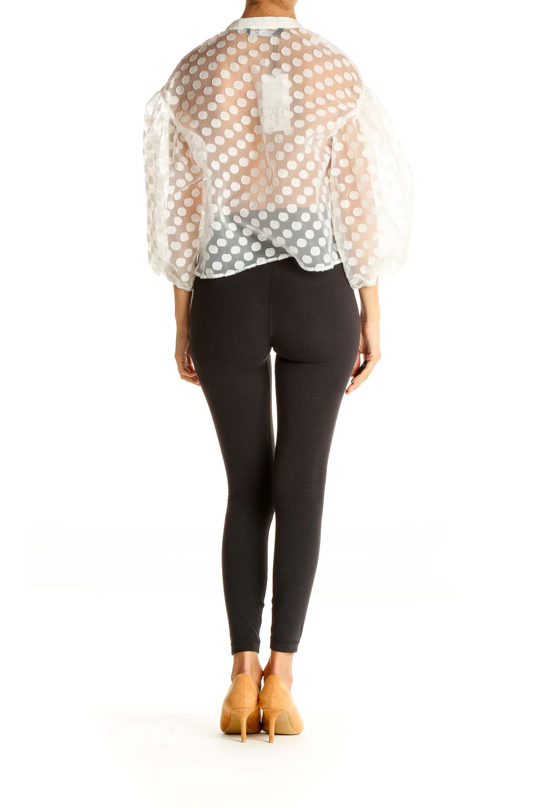 White Polka Dot Chic Blouse