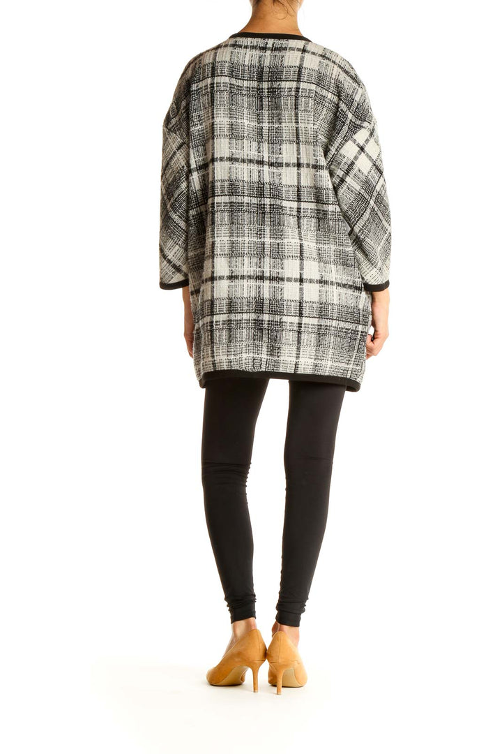 Black Checker Overcoat