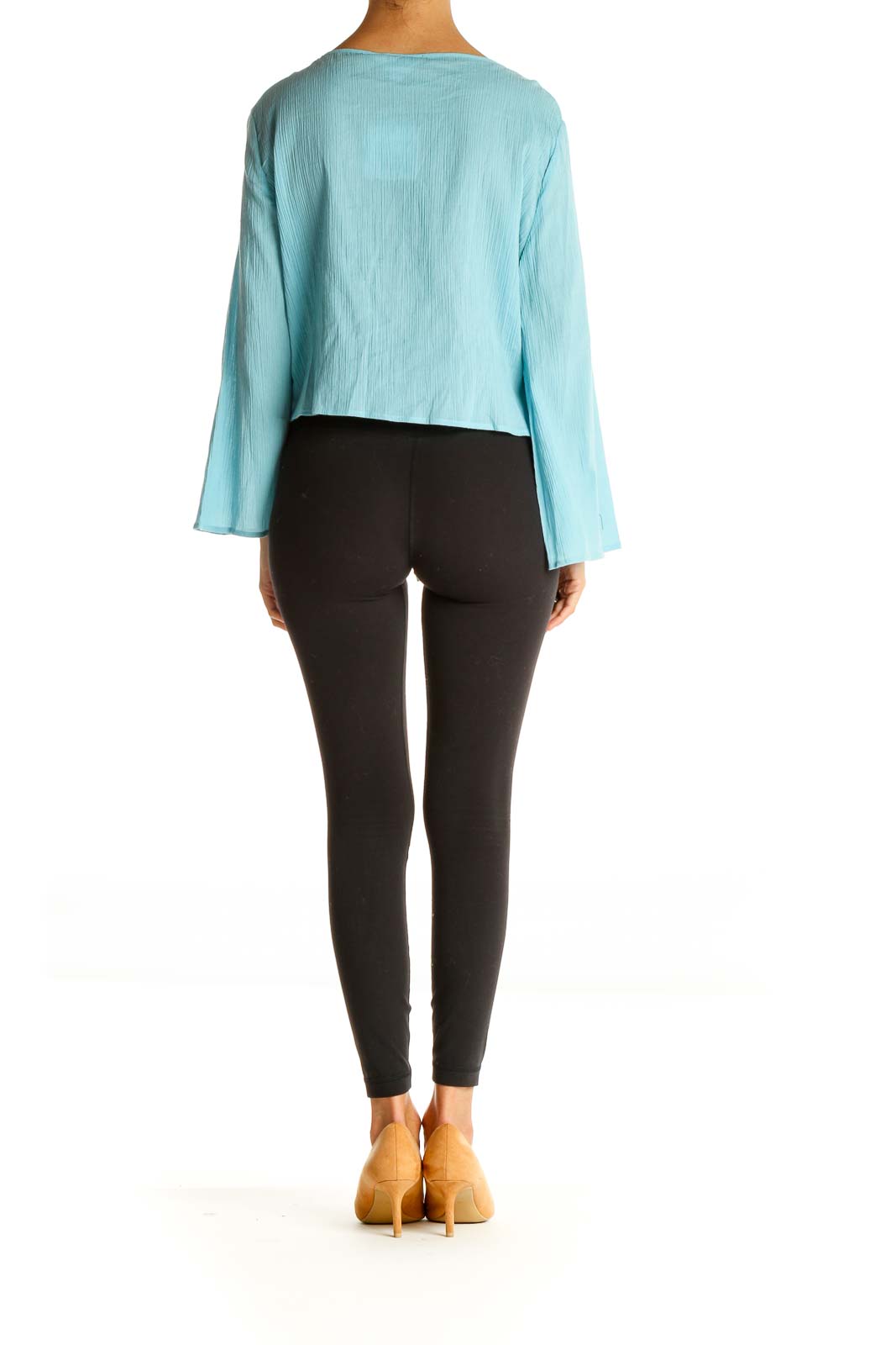 Blue Solid Brunch Blouse