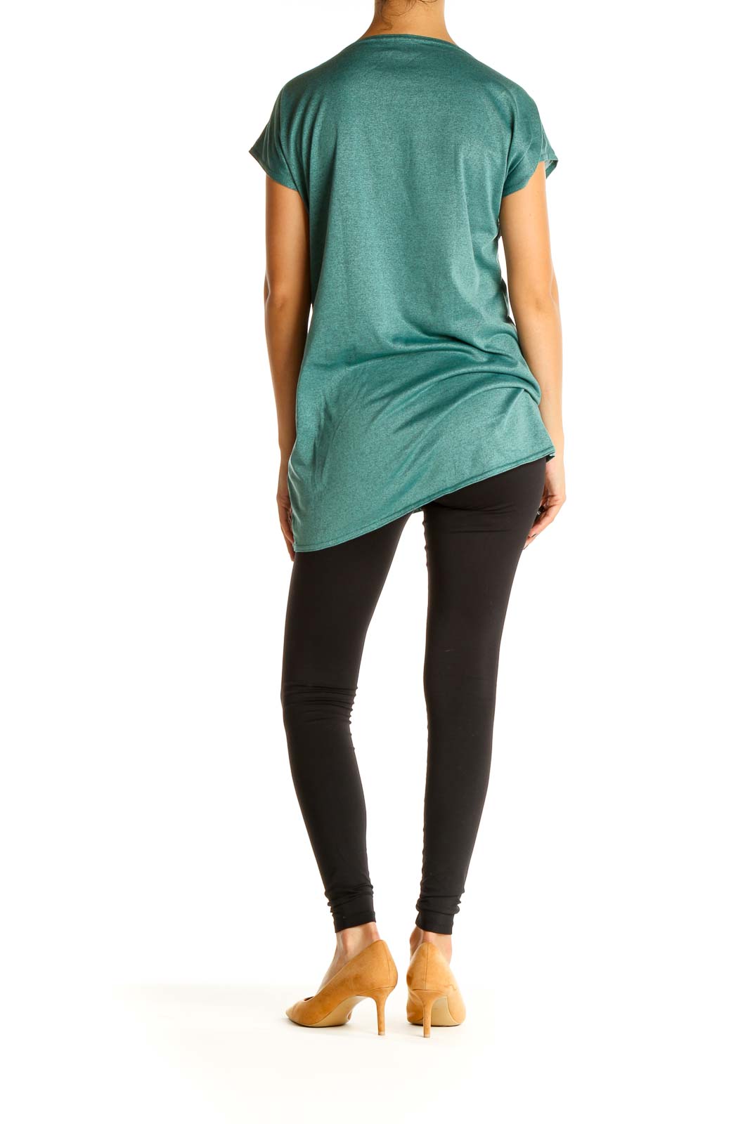 Green Solid Activewear T-Shirt