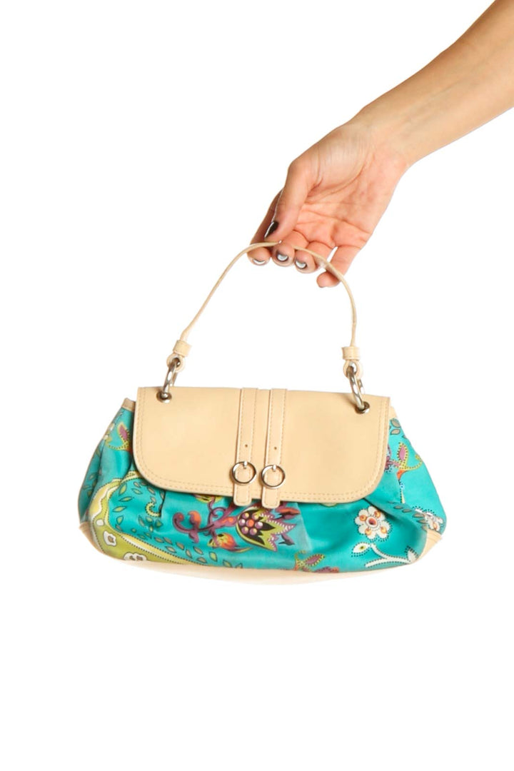 Beige Blue Bag