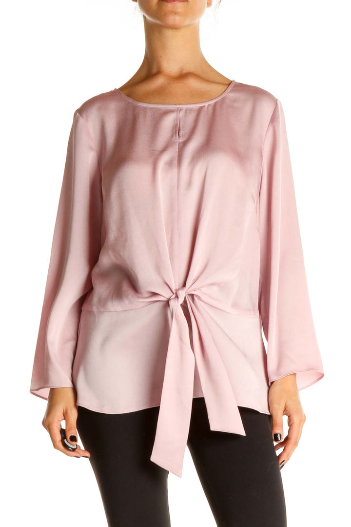 Pink Solid Brunch Blouse