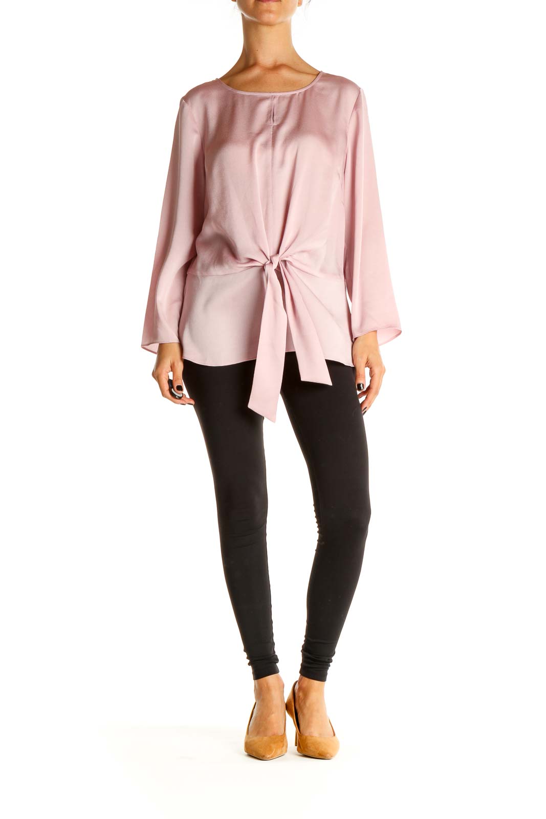 Pink Solid Brunch Blouse