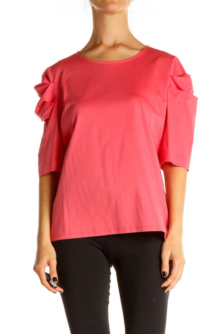 Pink Solid Retro Shirt