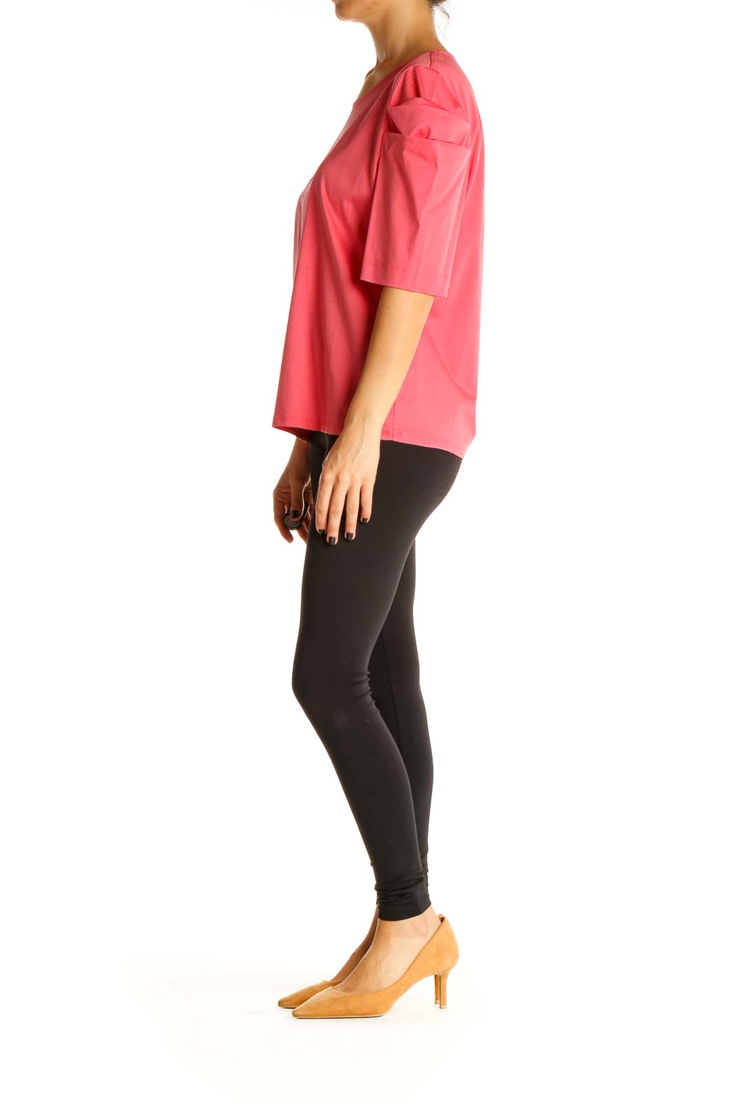 Pink Solid Retro Shirt