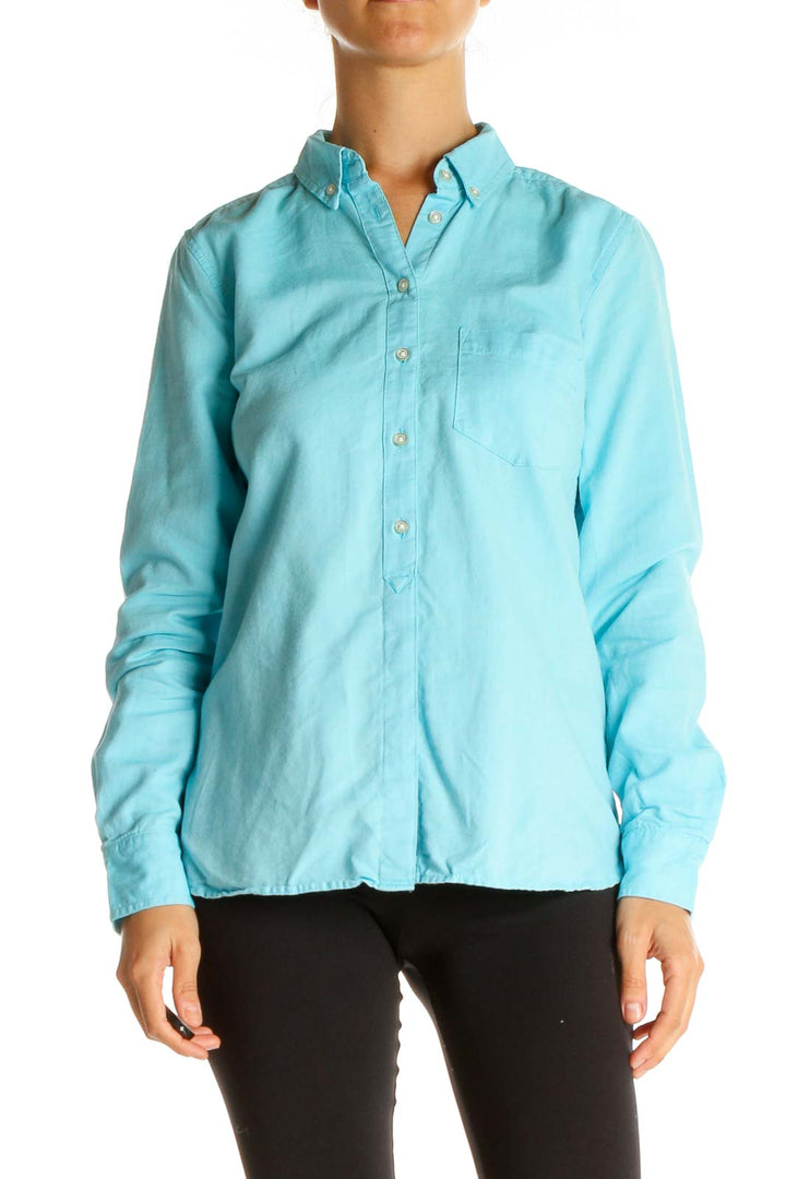 Blue Solid All Day Wear Shirt