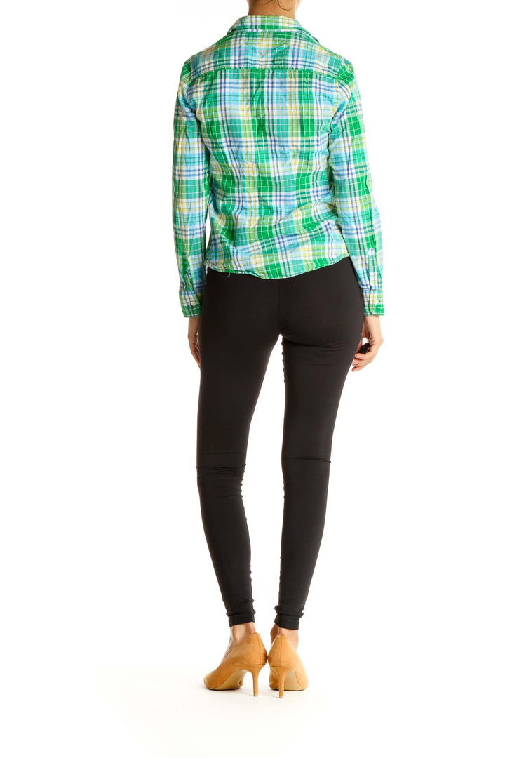 Green Checkered All Day Wear Shirt