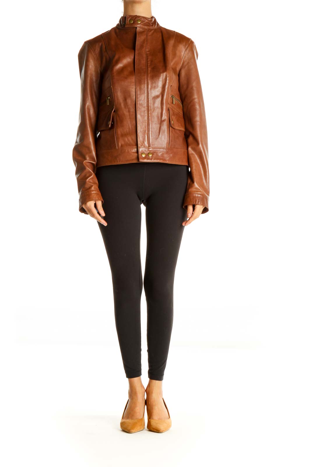 Brown Motorcycle Jacket