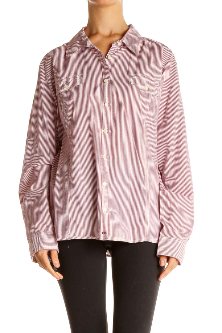 Pink Striped Formal Shirt