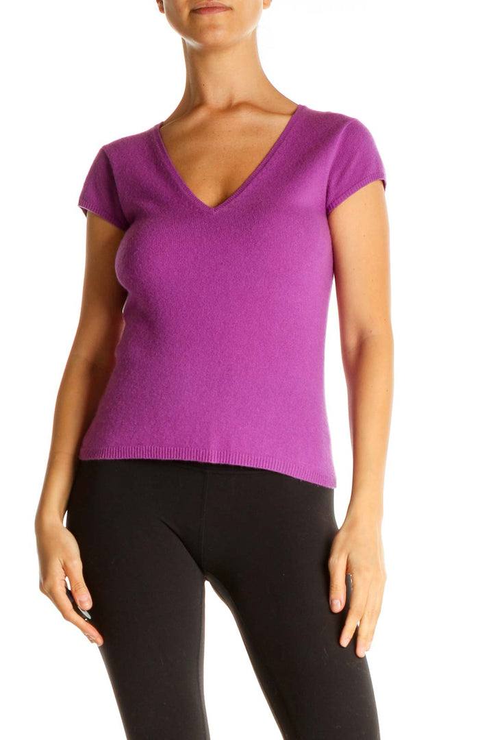 Purple Solid Classic T-Shirt