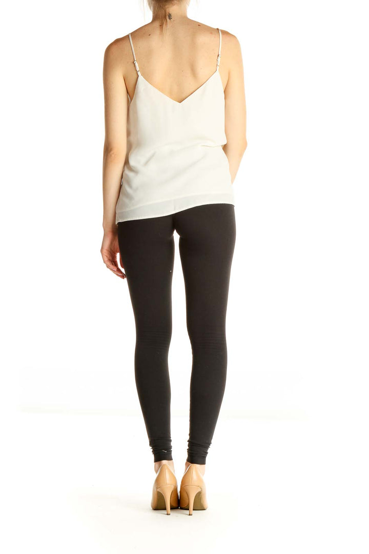 White Solid Chic Tank Top