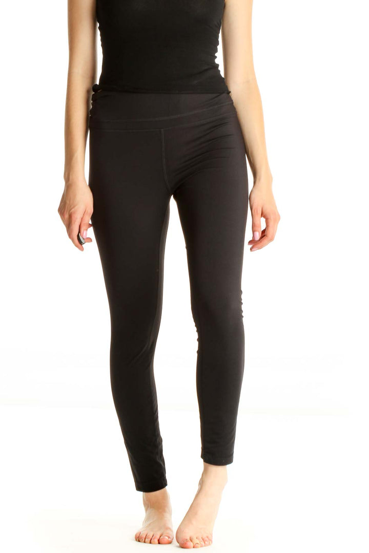 Black Casual Leggings